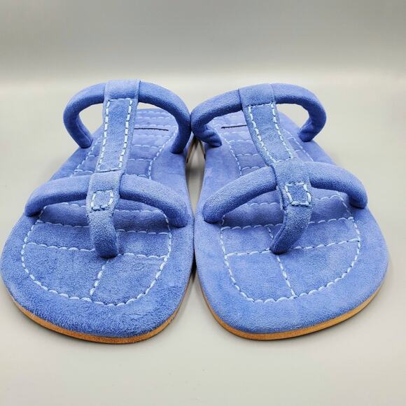 Free People Suede Hadden Sandal Size 6 and 6.5 in Lapis Blue - Picture 4 of 8